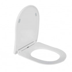 Slim WC-Sitz softclose glänzend weiß