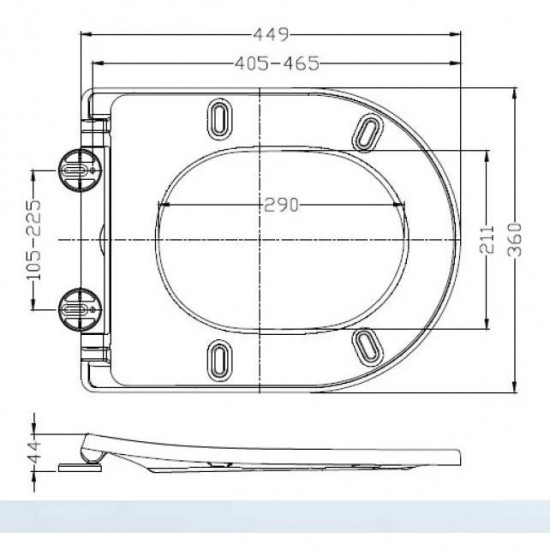 Slim WC-Sitz softclose glänzend weiß