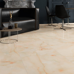 Bodenfliese Onyx Beige Poliert 60×120 cm