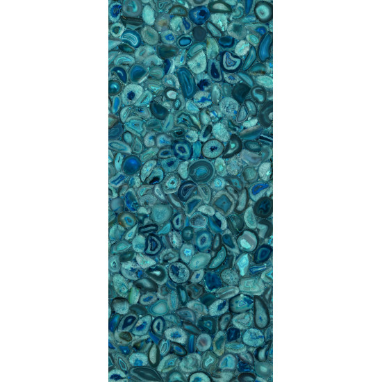 Bodenfliese Wonder Blue Poliert 120×278 cm